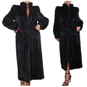 Vintage Bloomingdales Blackglama Mink Fur Full Length Coat
